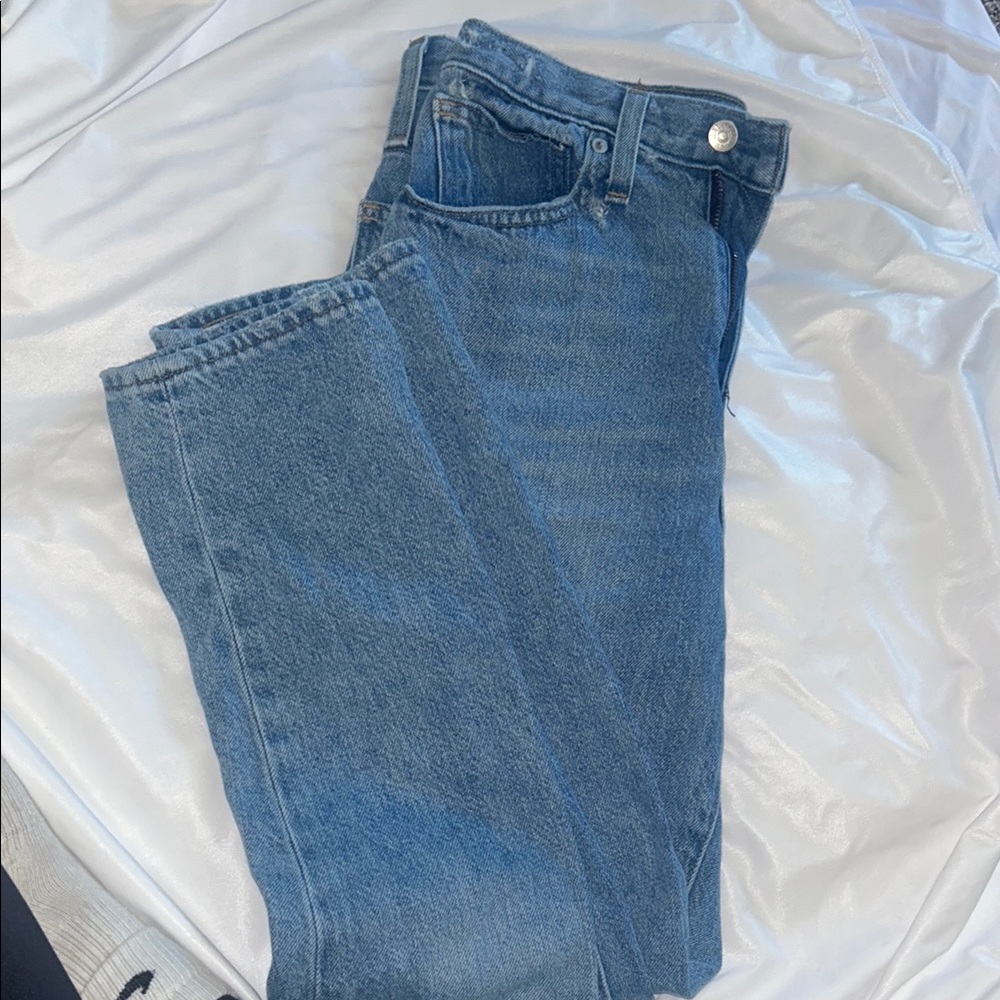 Madewell Blue Straight Leg Jeans
